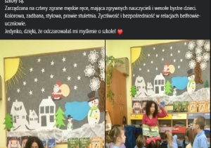Opinia pisarki na temat szkoły.