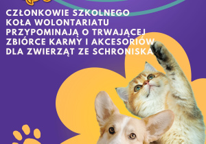 Plakat promujący akcję charytatywną.