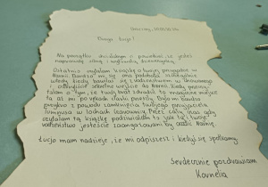 Listy uczniów.