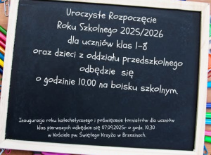 Uroczyste Rozpoczęcie Roku Szkolnego 2025/2026